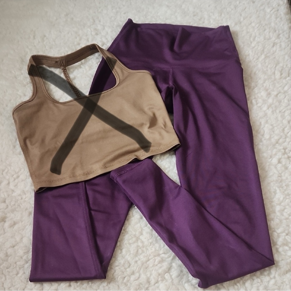 Mika Yoga Wear Purple Leggings only (no top)